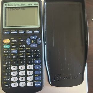 Texas Instruments TI-83 Plus Blue and Black Calculator